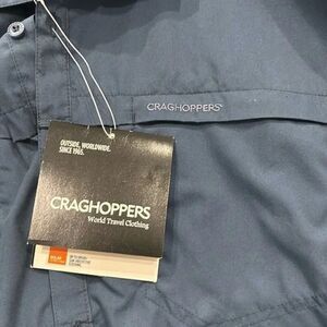 Craghoppers Kiwi Trek Men’s 2XL Indigo Blue Long Sleeve Outdoor Hiking Shirt NWT